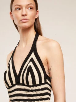 Top In Maglia Effetto Crochet -TraumKleid Verkäufe M960W002934N0R2 06I high res