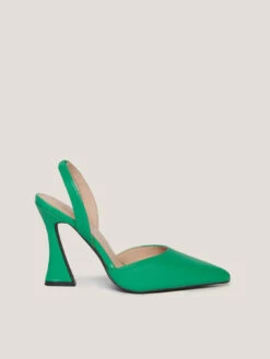 Décolleté Slingback Con Tacco A Rocchetto