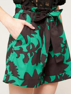 Shorts Con Cintura Fantasia Floreale -TraumKleid Verkäufe P083Q102773N0S5 07I high res