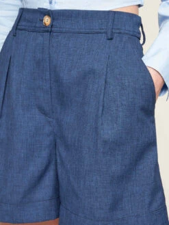 Shorts Con Pieghe In Tela -TraumKleid Verkäufe P143Q002823N034 06I high res