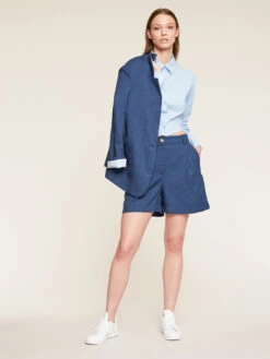 Shorts Con Pieghe In Tela -TraumKleid Verkäufe P143Q002823N034 08I high res