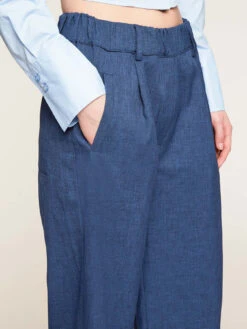 Pantaloni Larghi Con Pieghe In Tela -TraumKleid Verkäufe P145W000503N034 06I high res