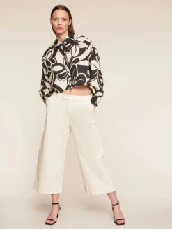 Pantaloni Cropped In Cotone -TraumKleid Verkäufe P147Q002826N021 08I high res