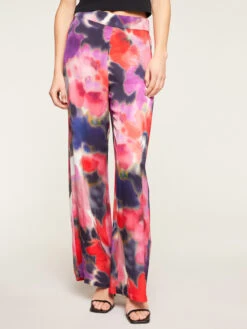 Pantaloni Larghi Fluidi Fantasia Floreale