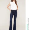 Jeans Flare Bianca -TraumKleid Verkäufe P486Q502588N034 02I high res