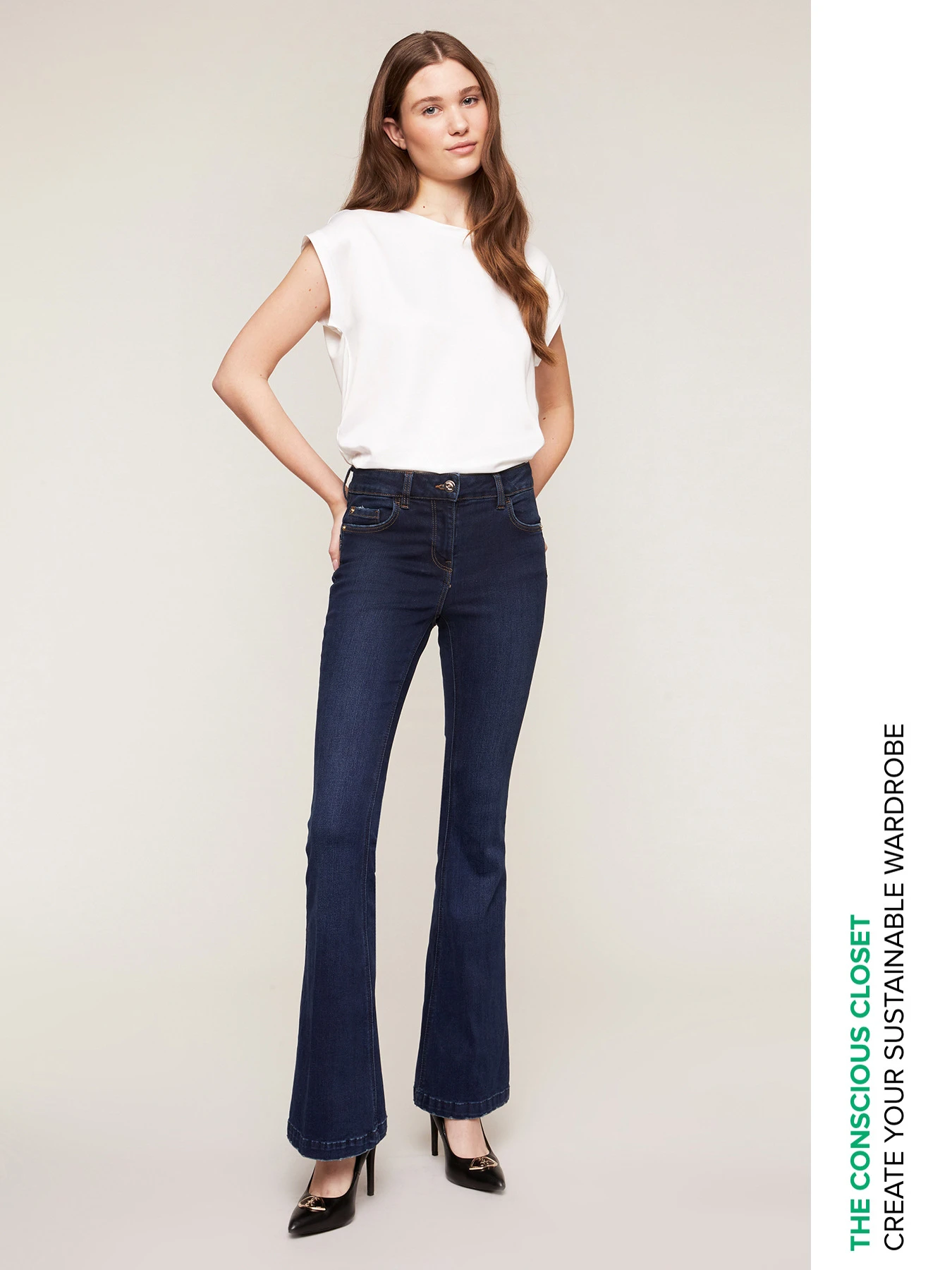Jeans Flare Bianca 3 Jeans Flare Bianca