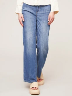Jeans Wide Leg Medium Wash