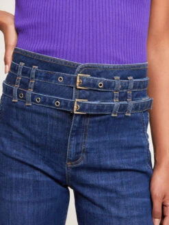 Jeans Flare Con Cinture -TraumKleid Verkäufe P552Q002724N024 06I high res