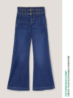 Jeans Flare Con Cinture -TraumKleid Verkäufe P552Q002724N024 09S high res