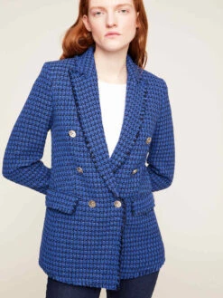 Giacca Over Doppiopetto In Tweed