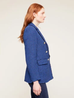 Giacca Over Doppiopetto In Tweed -TraumKleid Verkäufe Q440Q100446N0V4 08I high res