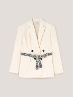 Giacca Sfoderata Con Cintura In Gros Grain -TraumKleid Verkäufe Q490Q100473N002 09S high res