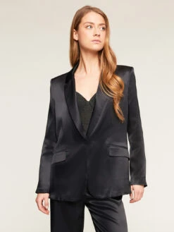 Giacca Blazer In Raso