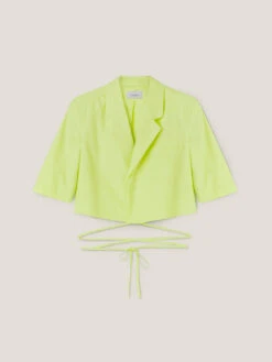 Giacca Corta In Lino Cotone Con Lacci -TraumKleid Verkäufe Q524Q000501N005 09S high res