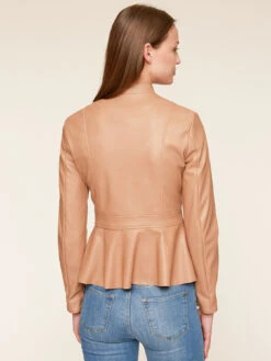 Giubbotto In Similpelle Effetto Peplo -TraumKleid Verkäufe R080Q000773N012 07I high res