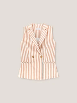 Gilet Lungo Doppiopetto A Righe -TraumKleid Verkäufe R108Q000831N0V2 09S high res