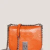 Mini City Bag In Similpelle Ricamata