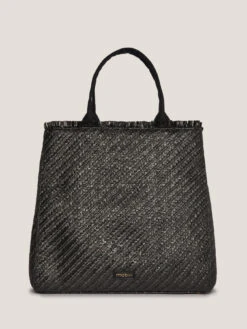 Tote Bag In Rafia Con Manici In Ecopelle -TraumKleid Verkäufe Z280E201365N033 07S high res